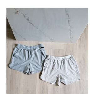 Old Navy Shorts Womens M Gray Athletic Running Lounge Training Lot of 2 Casual